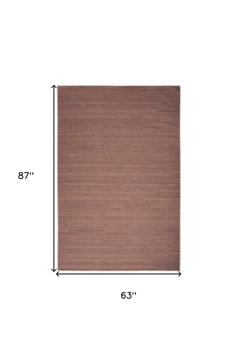 Homeroots 9' Modern Brown Abstract Washable Area Rug – Stylish, Cozy Addition For Any Home Interior Decor 5' X 7' Polyester Blend 552560