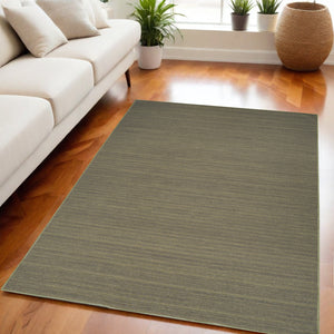 Homeroots 9' Modern Green Abstract Washable Area Rug To Enhance Your Home Décor And Reduce Noise Effortlessly 5' X 7' Polyester Blend 552563