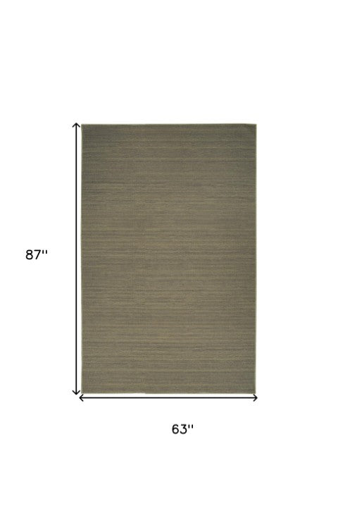 Homeroots 9' Modern Green Abstract Washable Area Rug To Enhance Your Home Décor And Reduce Noise Effortlessly 5' X 7' Polyester Blend 552563