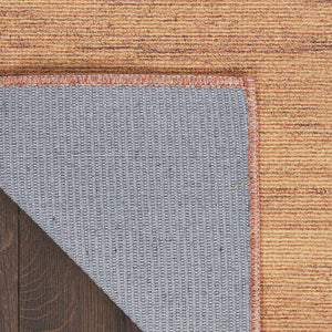 Homeroots 9' Copper Abstract Washable Area Rug - Stylish Modern Design To Enhance Your Home Décor Elegantly 5' X 7' Polyester Blend 552564