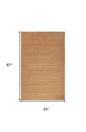 Homeroots 9' Copper Abstract Washable Area Rug - Stylish Modern Design To Enhance Your Home Décor Elegantly 5' X 7' Polyester Blend 552564