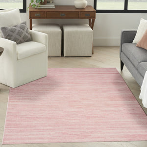 Homeroots 9' Stunning Pink Abstract Washable Area Rug – Elevate Your Space With Modern Style And Comfort 5' X 7' Polyester Blend 552565