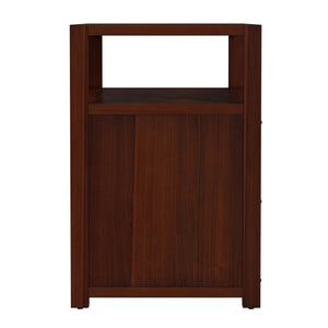 Butler Specialty Company Lark 21" Wood Nightstand With 2 Drawers And Open Shelf For Modern Spaces Medium Brown Acacia Wood,Mdf,Acacia Veneer 5526489-butler