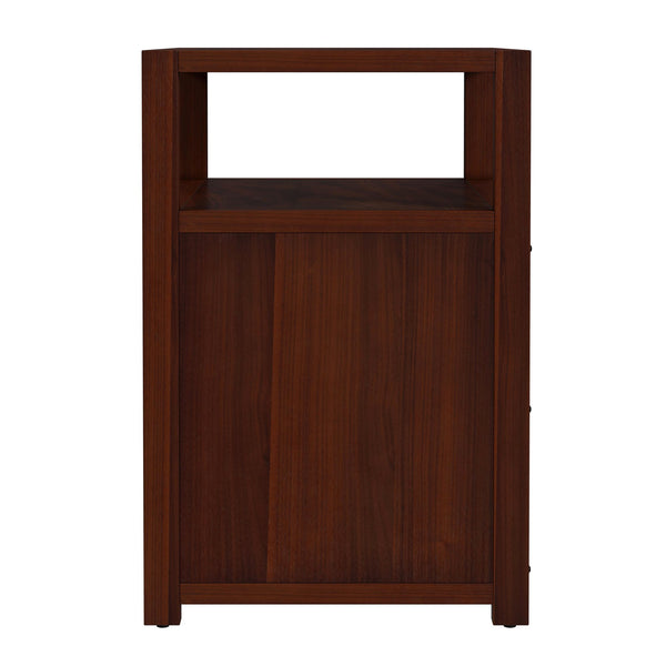 Butler Specialty Company Lark 21" Wood Nightstand With 2 Drawers And Open Shelf For Modern Spaces Medium Brown Acacia Wood,Mdf,Acacia Veneer 5526489-butler