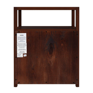 Butler Specialty Company Lark 21" Wood Nightstand With 2 Drawers And Open Shelf For Modern Spaces Medium Brown Acacia Wood,Mdf,Acacia Veneer 5526489-butler