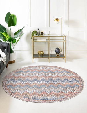 Unique Loom Aramis Stella Machine Made Tribal Rug Multi, Blue/Ivory/Light Brown/Rust Red/Beige 10' 0" x 10' 0"