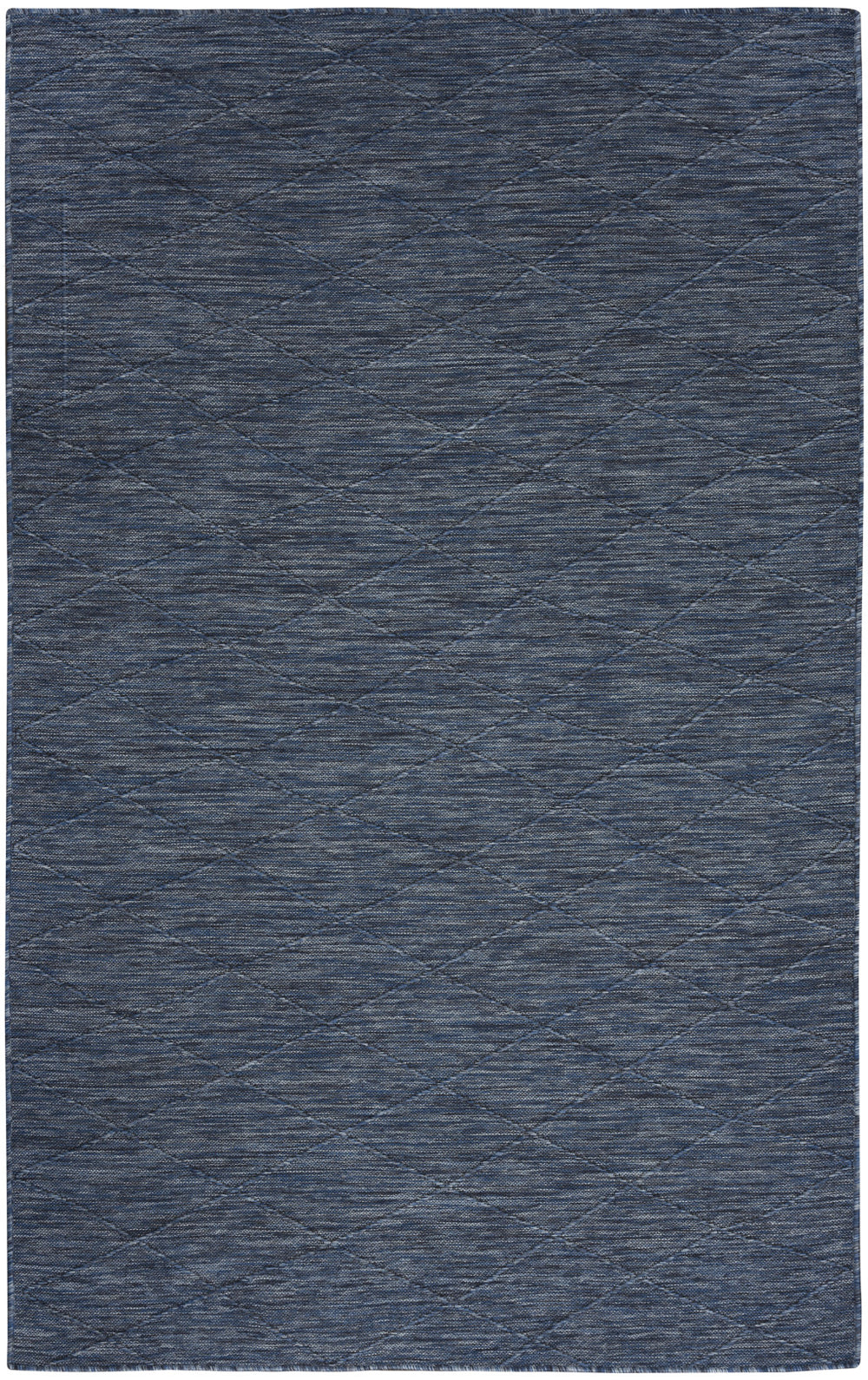 Homeroots 4' X 6' Blue Geometric Power Loom Non Skid Area Rug  Polypropylene 552712