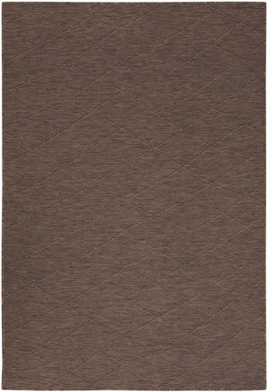 Homeroots 4' X 6' Brown Geometric Power Loom Non Skid Area Rug  Polypropylene 552713