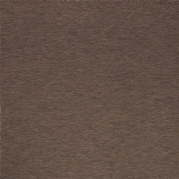 Homeroots 4' X 6' Brown Geometric Power Loom Non Skid Area Rug  Polypropylene 552713