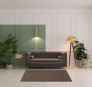 Homeroots 4' X 6' Brown Geometric Power Loom Non Skid Area Rug  Polypropylene 552713