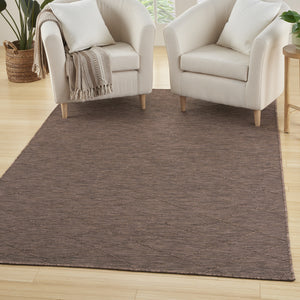 Homeroots 4' X 6' Brown Geometric Power Loom Non Skid Area Rug  Polypropylene 552713
