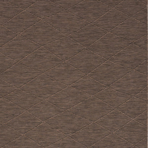 Homeroots 4' X 6' Brown Geometric Power Loom Non Skid Area Rug  Polypropylene 552713