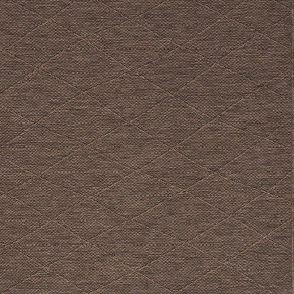 Homeroots 4' X 6' Brown Geometric Power Loom Non Skid Area Rug  Polypropylene 552713