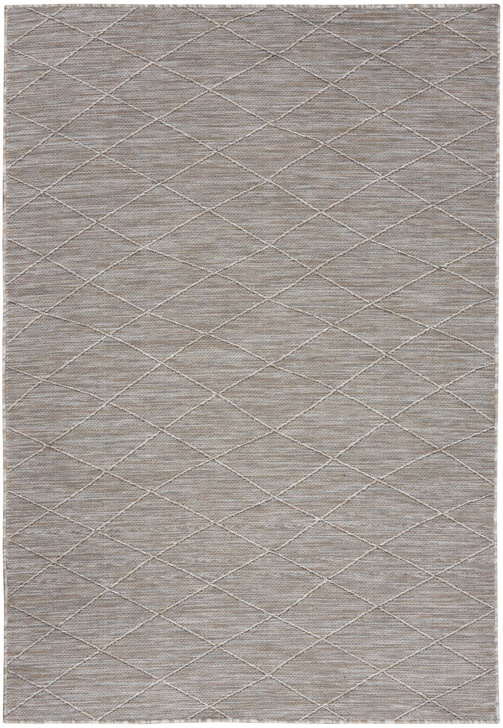 Homeroots 4' X 6' Gray Geometric Power Loom Non Skid Area Rug  Polypropylene 552714