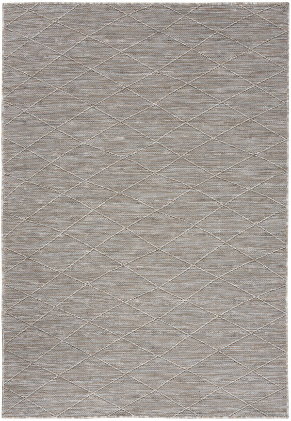 Homeroots 4' X 6' Gray Geometric Power Loom Non Skid Area Rug  Polypropylene 552714