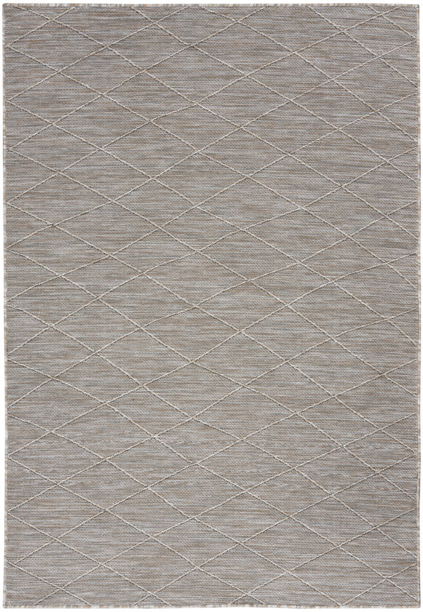 Homeroots 4' X 6' Gray Geometric Power Loom Non Skid Area Rug  Polypropylene 552714