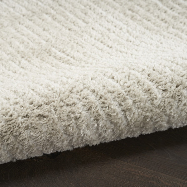 HomeRoots 5' Modern Gray and Ivory Abstract Area Rug – Stain-Resistant, Durable, Stylish Accent for Any Room 8' X 10' 552723