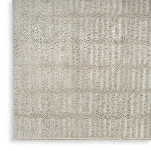 HomeRoots 5' Modern Gray and Ivory Abstract Area Rug – Stain-Resistant, Durable, Stylish Accent for Any Room 8' X 10' 552723