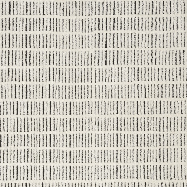 Homeroots 4' X 6' Ivory And Black Geometric Area Rug  Polyester 552727