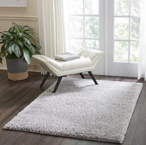 Homeroots 4' X 6' Gray Shag Area Rug  Polypropylene 552778