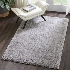 Homeroots 4' X 6' Gray Shag Area Rug  Polypropylene 552778