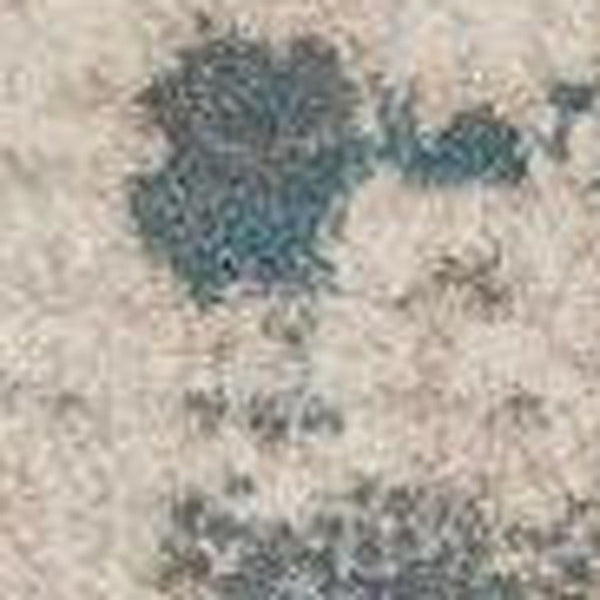 HomeRoots 4' X 6' Ivory and Teal Blue Abstract Area Rug – Modern, Stylish, Durable, and Stain-Resistant Design! 552783