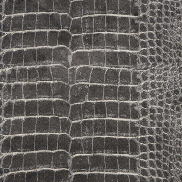 Homeroots 4' X 6' Beige Charcoal And Cream Animal Print Distressed Area Rug  Polyester 552794