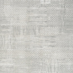 Homeroots 4' X 6' Ivory Silver And Gray Abstract Non Skid Area Rug  Polyester 552816
