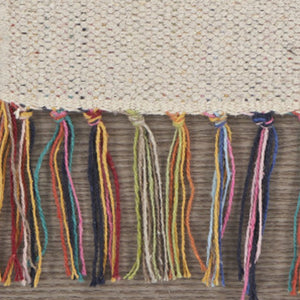 Homeroots 5' X 7' Orange Southwestern Handmade Area Rug With Fringe  Cotton Blend 552828