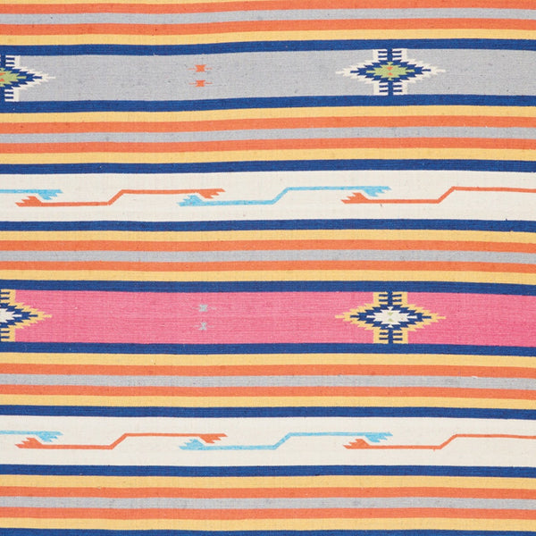 Homeroots 8' X 10' Ivory Southwestern Handmade Area Rug With Fringe  Cotton Blend 552832