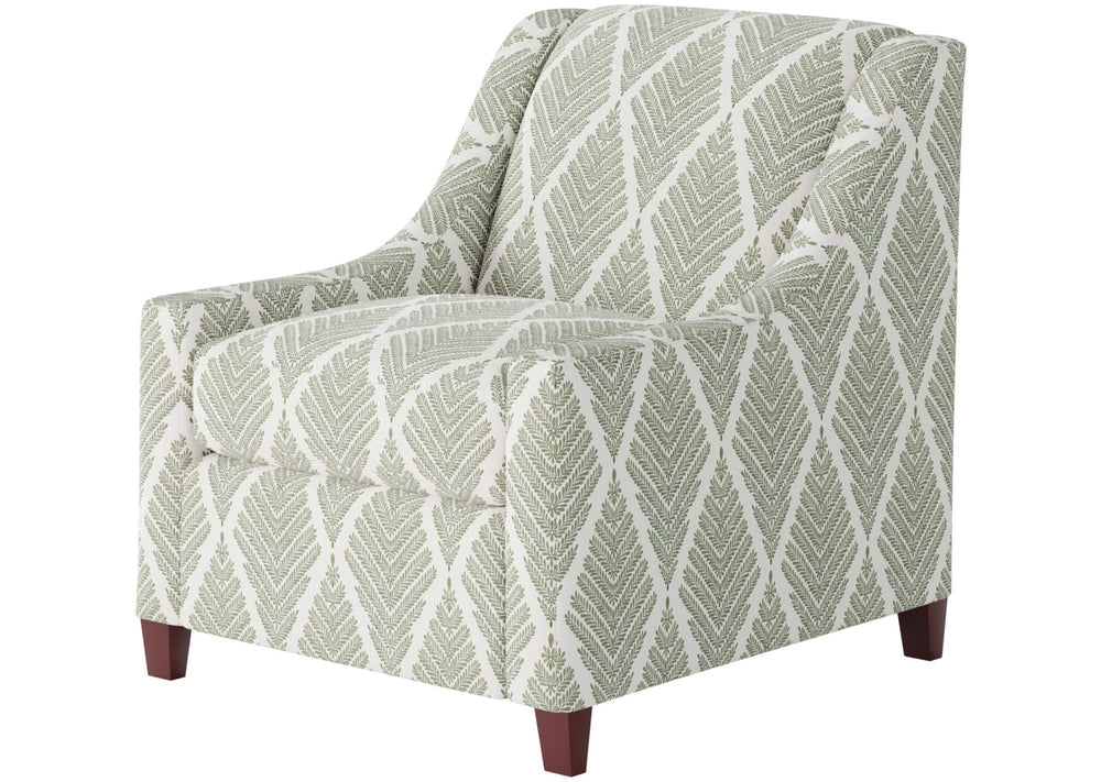 Fusion Charlotte Emmaline Moss Accent Chair – Stylish Green Upholstery With Durable, Reversible Cushion Green S,45% Polyester,39% Rayon,16% Cotton 552 Emmaline Moss Accent Chair