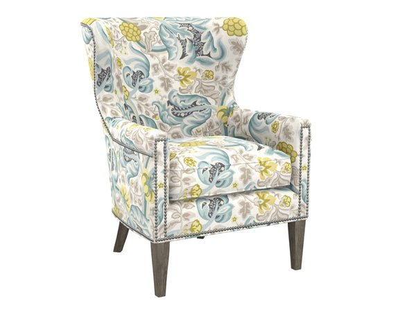 Lexington Avery Wingback Accent Chair with Pewter Nailhead Trim and Ultra Down Cushion Seating 5530-11-70