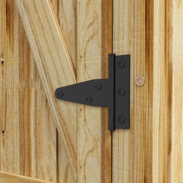 English Elm Outsunny Wooden Garden Shed – Narrow Outdoor Storage With Lockable Door, 3 Shelves & Metal Roof W2225P174132-GIGA