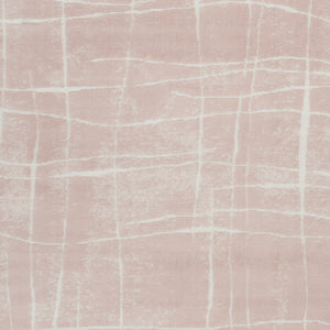 Homeroots 5' X 7' Pink And Ivory Abstract Geometric Area Rug  Polypropylene 553056