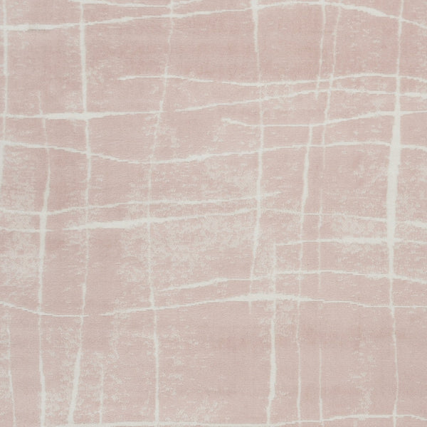 Homeroots 5' X 7' Pink And Ivory Abstract Geometric Area Rug  Polypropylene 553056