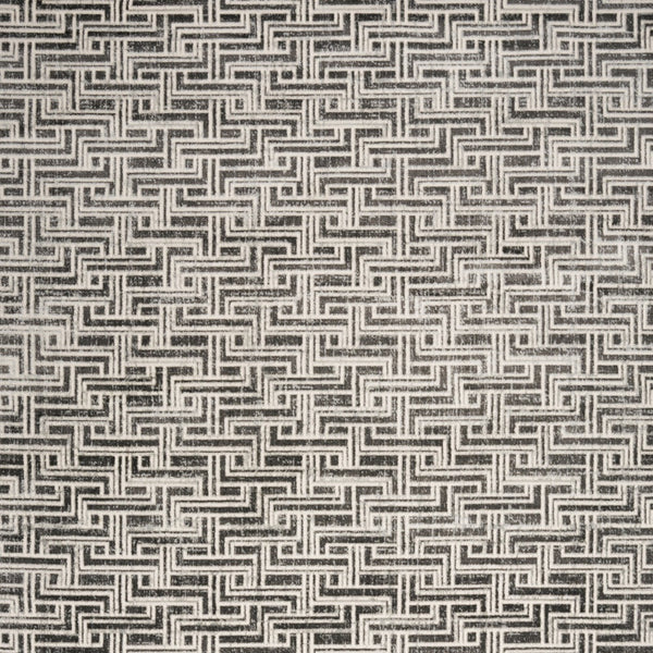 Homeroots 5' X 7' Gray Geometric Distressed Area Rug  Synthetic 553149