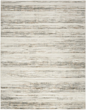 Homeroots 9' X 12' Cream Abstract Distressed Area Rug  Synthetic 553153