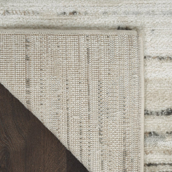 HomeRoots 9' Cream Abstract Distressed Area Rug - Modern Elegance for Living Spaces, Versatile & Stylish Decor 9' X 12' 553153