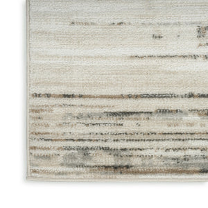 HomeRoots 9' Cream Abstract Distressed Area Rug - Modern Elegance for Living Spaces, Versatile & Stylish Decor 8' X 10' 553154