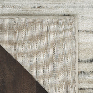 Homeroots 8' X 10' Cream Abstract Distressed Area Rug  Synthetic 553154