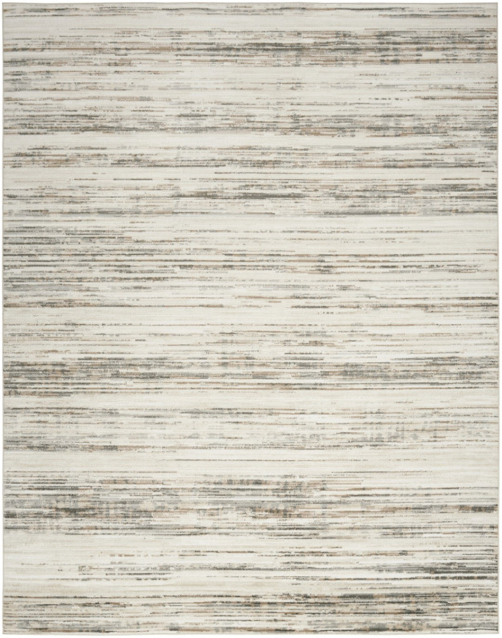 HomeRoots 9' Cream Abstract Distressed Area Rug - Modern Elegance for Living Spaces, Versatile & Stylish Decor 8' X 10' 553154
