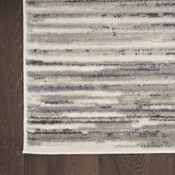 Homeroots 5' X 7' Cream Abstract Distressed Area Rug  Synthetic 553158