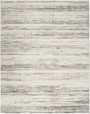 Homeroots 5' X 7' Cream Abstract Distressed Area Rug  Synthetic 553159