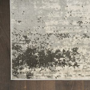 HomeRoots 9' Cream Abstract Area Rug - Elegant Modern Design with High-Low Texture for Stylish Home Decor 9' X 12' 553162