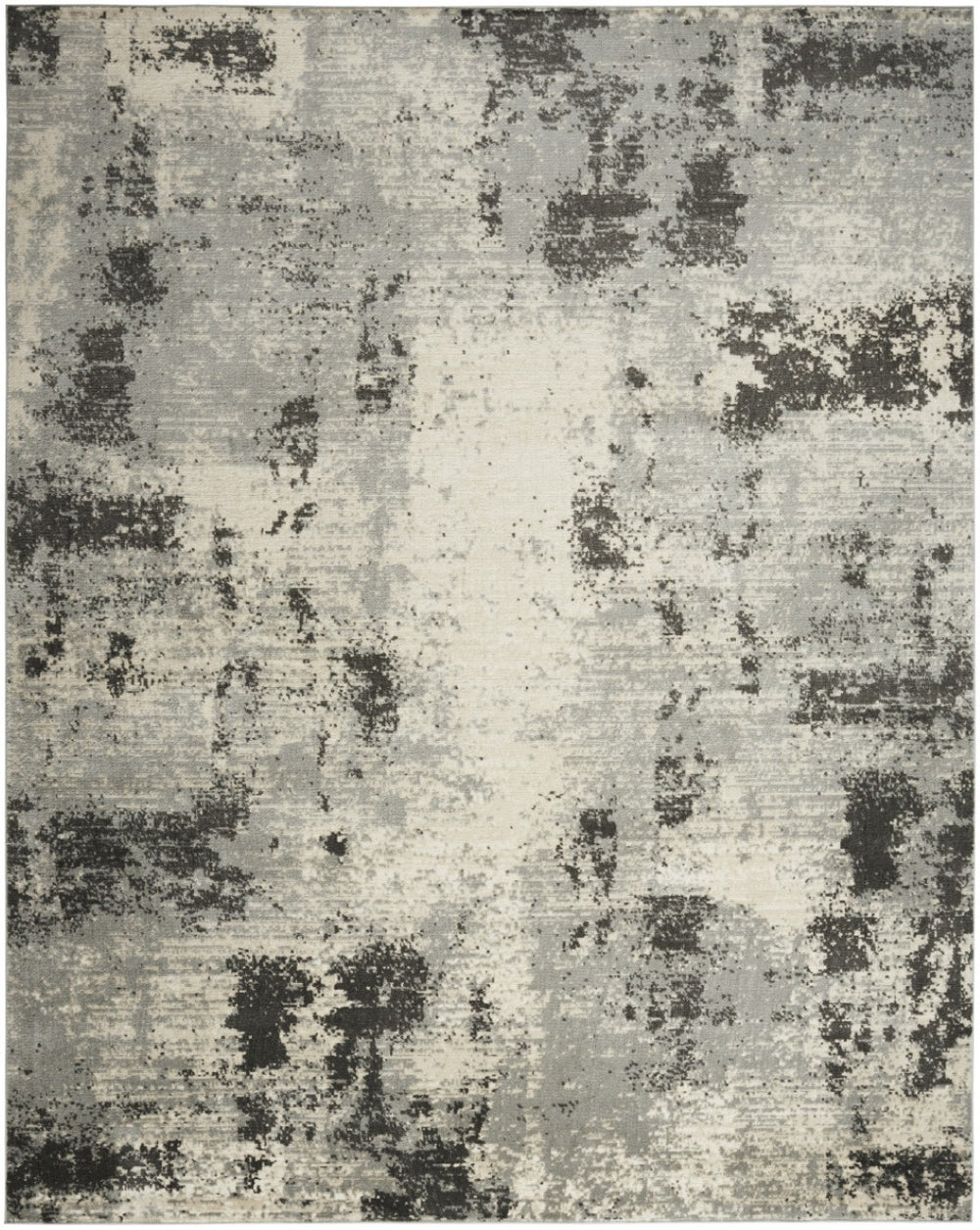 HomeRoots 9' Cream Abstract Area Rug - Elegant Modern Design with High-Low Texture for Stylish Home Decor 9' X 12' 553162