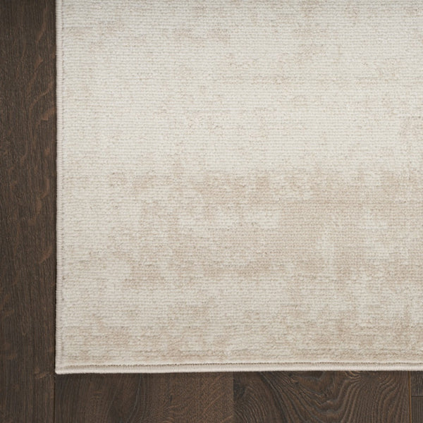 HomeRoots 9' Cream Abstract Area Rug - Modern High-Low Design for Versatile Decor, Durable & Easy Care! 8' X 10' 553165