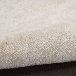 HomeRoots 9' Cream Abstract Area Rug - Modern High-Low Design for Versatile Decor, Durable & Easy Care! 8' X 10' 553165