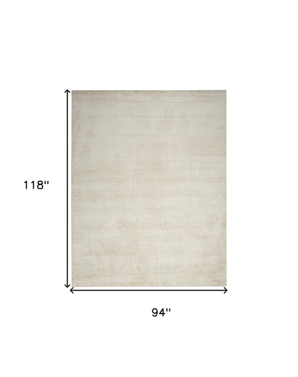 Homeroots 8' X 10' Cream Abstract Area Rug  Synthetic 553165