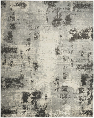Homeroots 5' X 7' Cream Abstract Area Rug  Synthetic 553168