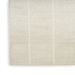 HomeRoots 9' Modern Cream Geometric Area Rug – Elegant Textured Design for Living Rooms, Dining, and More 9' X 12' 553172
